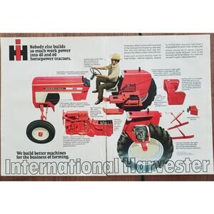 International Harvester 574 Utility Tractor Magazine Ad 1973